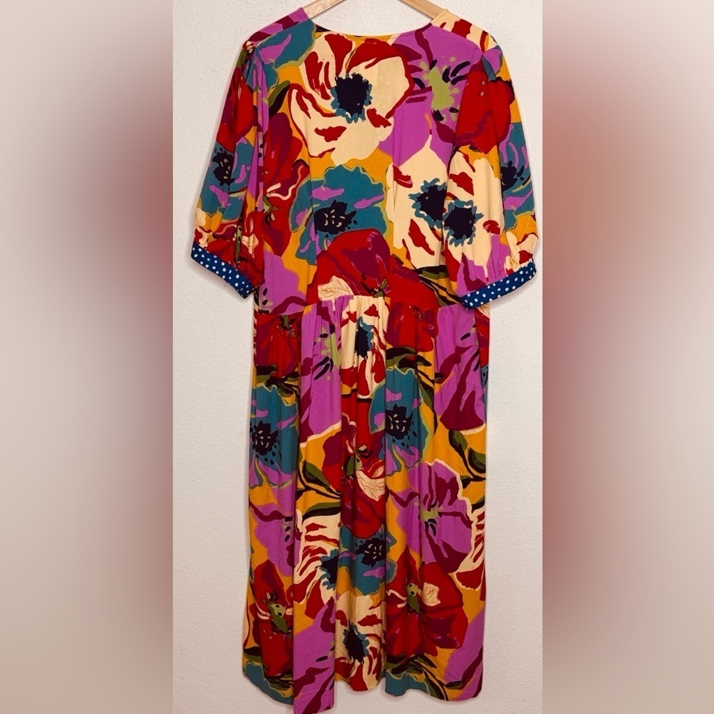 Michele P romantic Multicolor Abstract Dress size XL - Picture 6 of 6